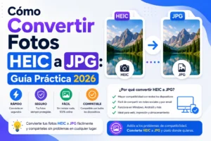 Cómo Convertir Fotos HEIC a JPG Guía Práctica 2026