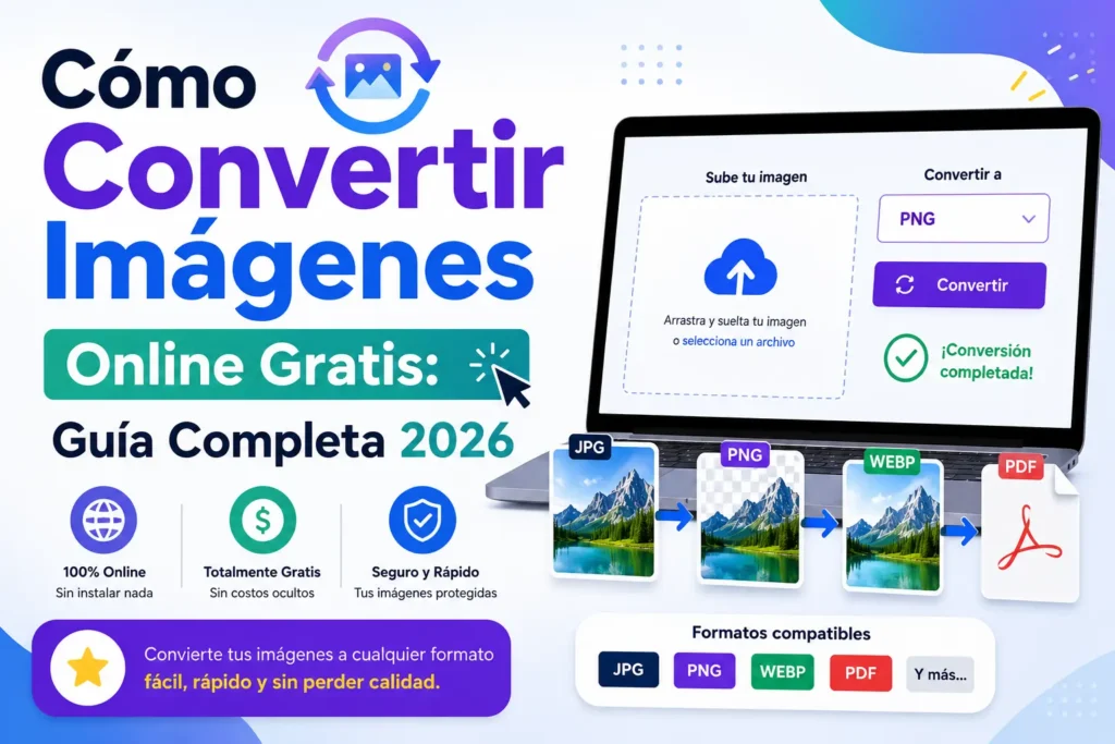 Cu00f3mo Convertir Imu00e1genes Online Gratis Guu00eda Completa 2026