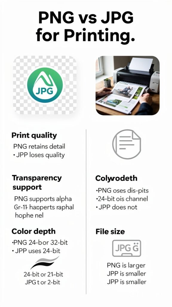 PNG vs JPG para imprimir - comparación de calidad de impresión