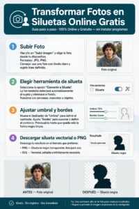 transformar fotos en siluetas online gratis