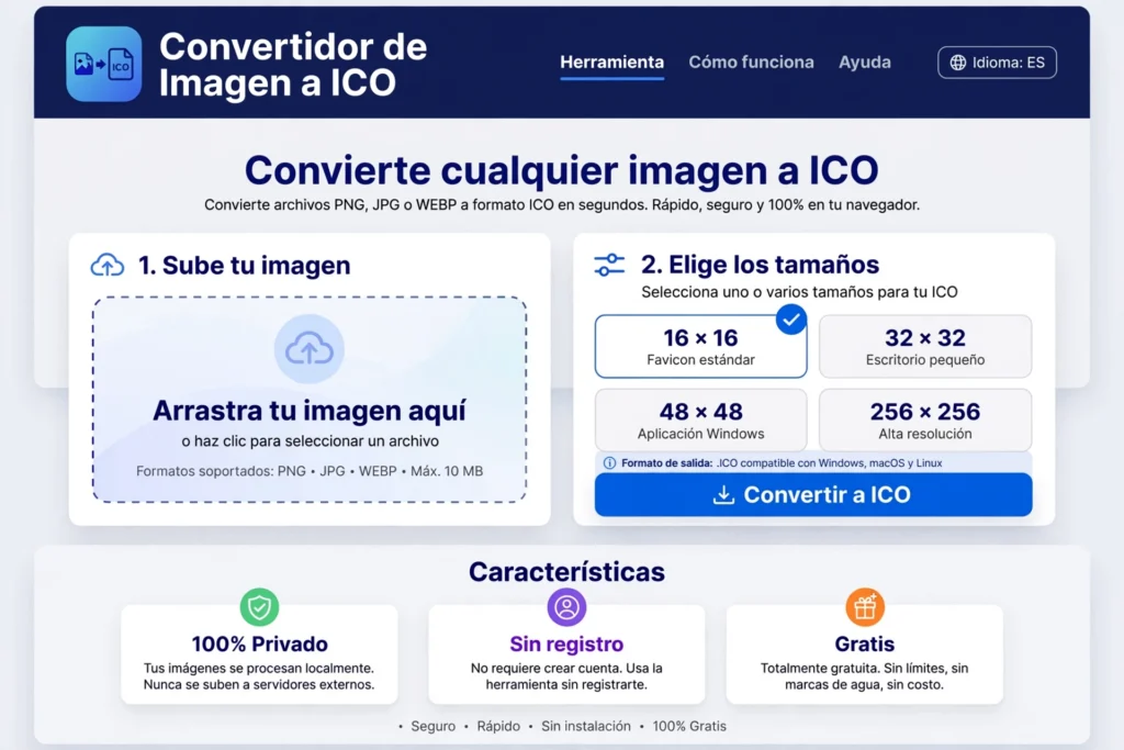 Convertidor de Imagen a ICO